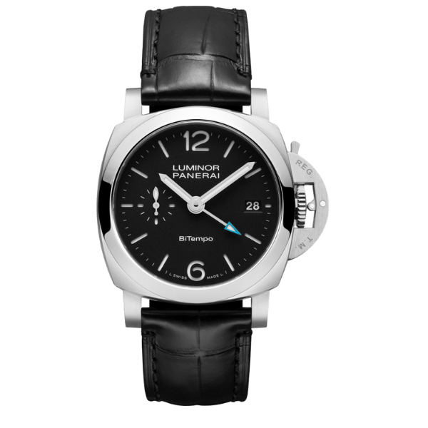 Panerai Luminor Quaranta BiTempo PAM01365 40mm Black Dial Steel VIP Version
